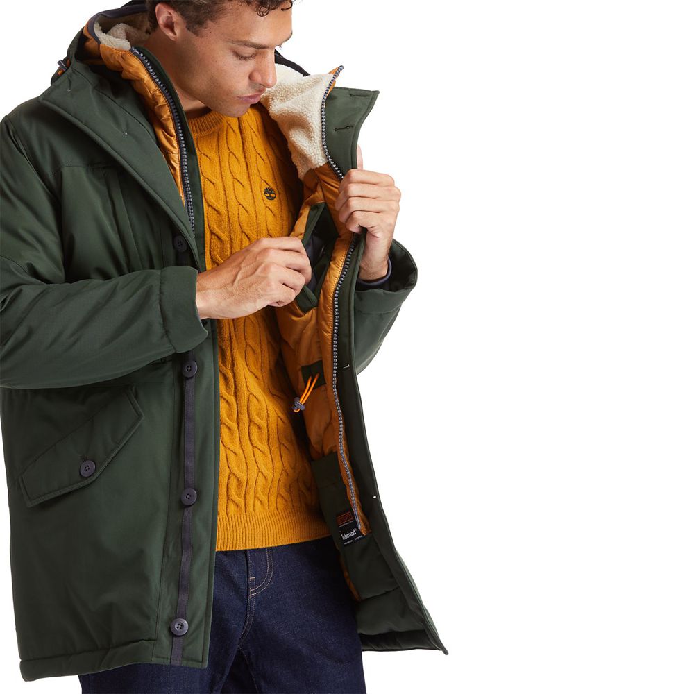 Timberland Mens Jackets Outdoor Heritage Ecoriginal Parka with DryVent™ Technology - Dark Green - In